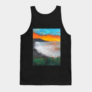 Linda mar (Pacifica state beach) oil painting by tabitha kremesec Tank Top